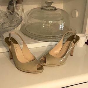 Like New Cole Haan Slingback peeptoe heels size 7 1/2